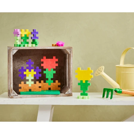 Jeu de construction Plus-Plus, 40 grandes pièces, fleurs