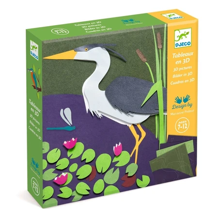 Juego de papel creativo 3D Djeco