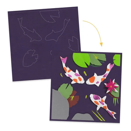 Juego de papel creativo 3D Djeco