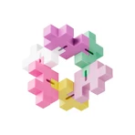 HEXEL Spectrum - Creative fidget toy - Plus Plus, Bubblegum