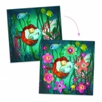 Creative set Paper Portraits with Flowers, Djeco