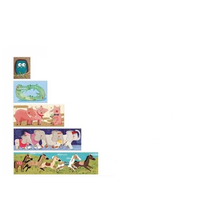 Progressive puzzle 1,2,3..10 penguins Londji