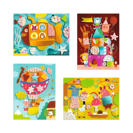 Creative workshop Self-adhesive foam collage, Djeco
