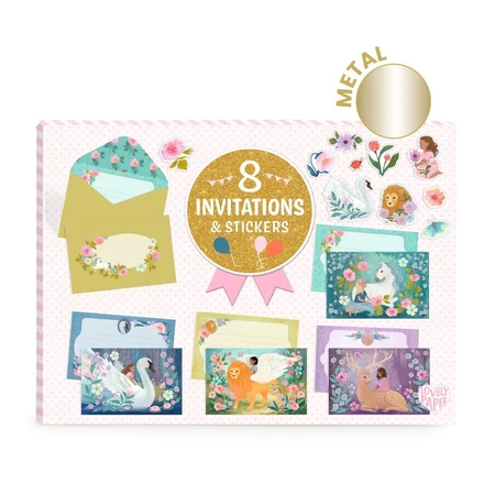 Fantastic Animals invitation set, Djeco