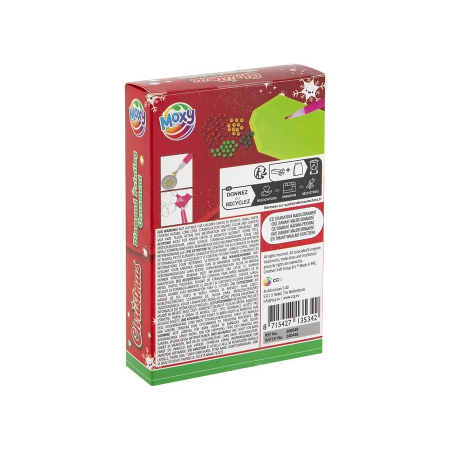 DIY-Kreativ-Set, Weihnachtsschmuck, Dimaond-Malerei, Stern