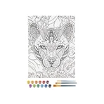 Creative set, Paint by Numbers, Canvas Panther
