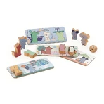 Doos met 4 bordspellen - Parijs - Vilac