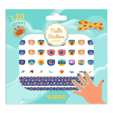 Autocollants méditerranéens pour ongles, Djeco