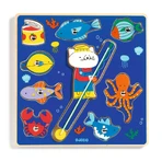 Puzzle 2 en 1 y juego de pesca magnético, Djeco