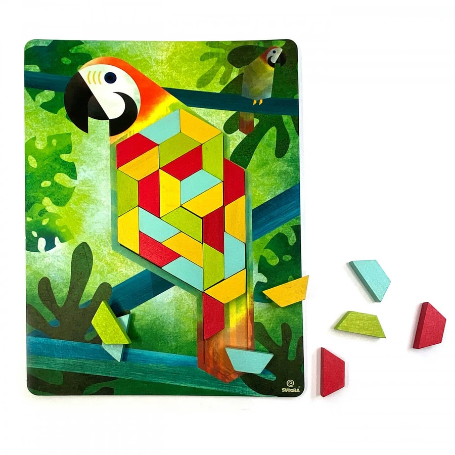Juego educativo mosaico trapezoidal, Naturaleza