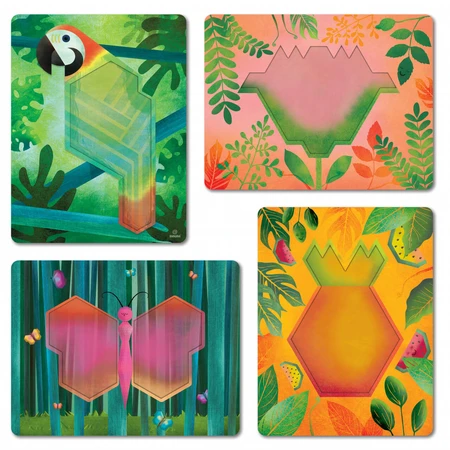 Juego educativo mosaico trapezoidal, Naturaleza