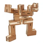 Flexi-cub bamboo 3D logic puzzle game