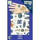 Tatouages temporaires phosphorescents Animaux nocturnes, Djeco