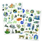 Phosphorescent temporary tattoos Nocturnal animals, Djeco