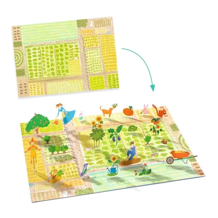 Jeu créatif d'autocollants réutilisables Farm, Djeco