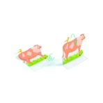 Jeu créatif d'autocollants réutilisables Farm, Djeco