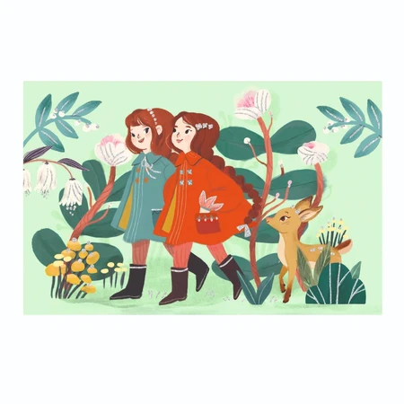 Garden Friends Einladungsset, Djeco