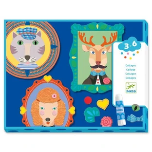 Creative collage set Family portraits, Djeco