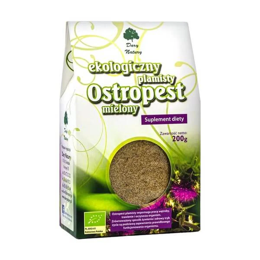 Biologische gemalen gevlekte distel, 200 g
