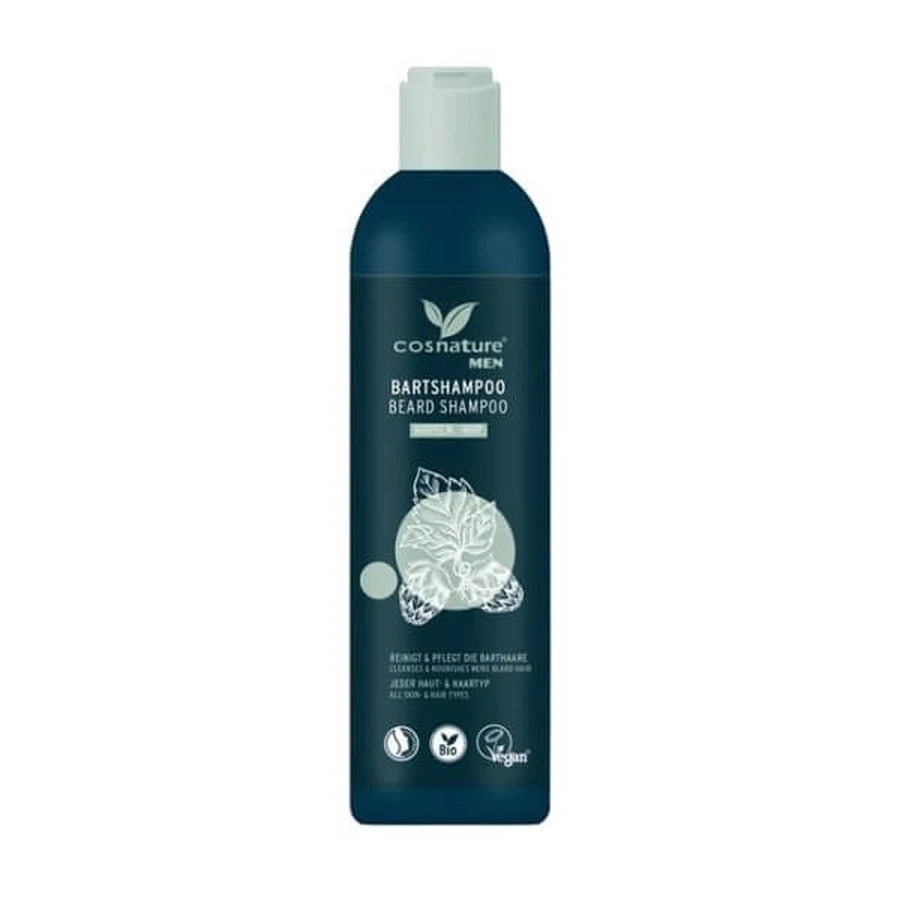 Cosnature Men, champú natural para barba con extracto de cono de lúpulo, 250 ml