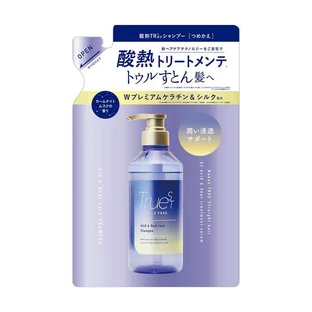 Truest by S Free Acid &amp; Heat Care Shampoo, champú reparador, recambio, 400 ml