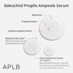 APLB Bacchiol Propolis Ampulle, beruhigendes Gesichtsserum mit Bacchiol und Propolis, 40 ml
