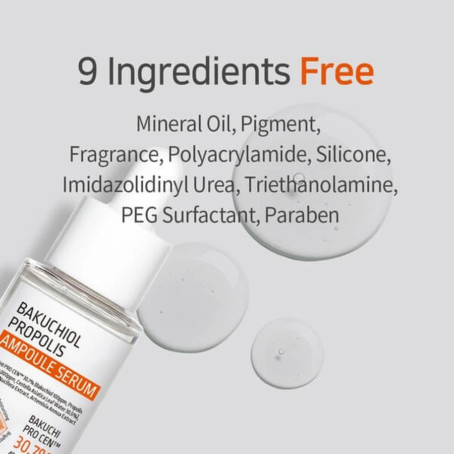 APLB Bacchiol Propolis Ampulle, beruhigendes Gesichtsserum mit Bacchiol und Propolis, 40 ml
