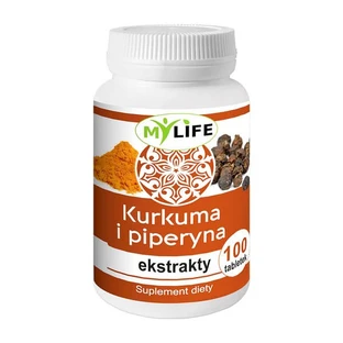 Kurkuma en piperine, extracten, tabletten, 100 st. (DDB)