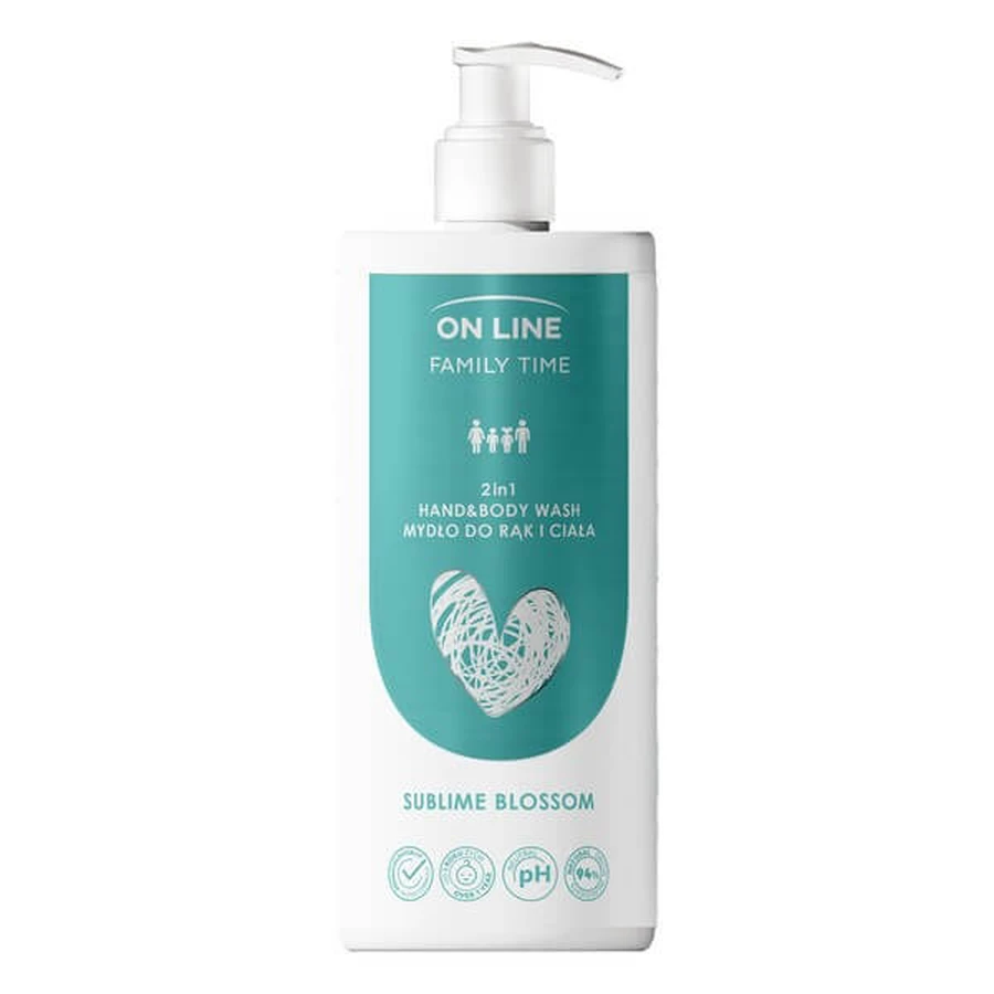 On Line Family Time, 2-in-1 Seife Sublime Blossom, 500 ml