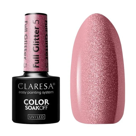 Claresa, vernis hybride, Full Glitter 5, 5 g