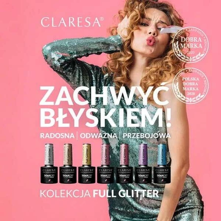 Claresa, vernis hybride, Full Glitter 5, 5 g