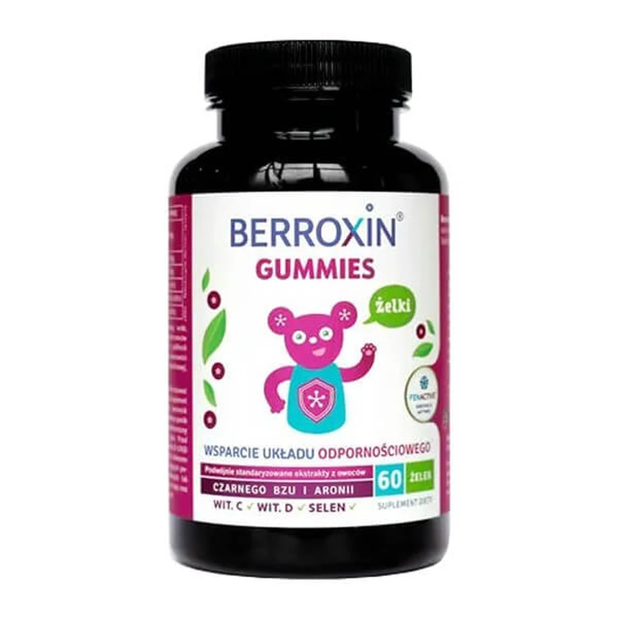Berroxin Gummies, geleibonen, 60 stuks.