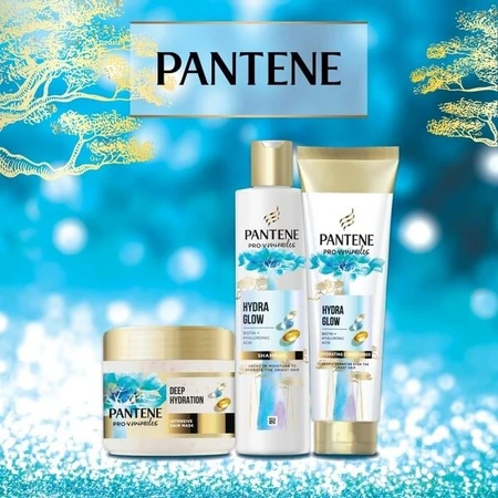 Pantene Pro-V Miracles Hydra Glow Kit, Shampoo, 300 ml + Conditioner, 200 ml + Maske, 160 ml