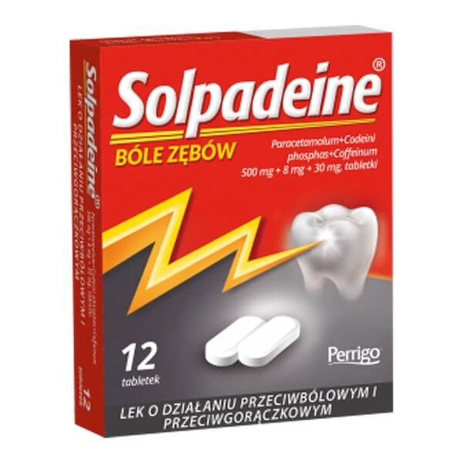 Solpadeine, Tabletten, 12 Stück.