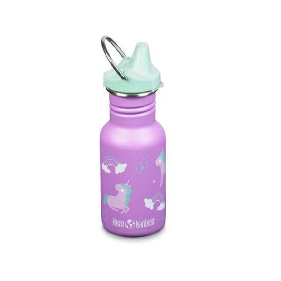Stainless steel container with lid Sippy, Narrow, 355 ml, Unicorn, Klean Kanteen