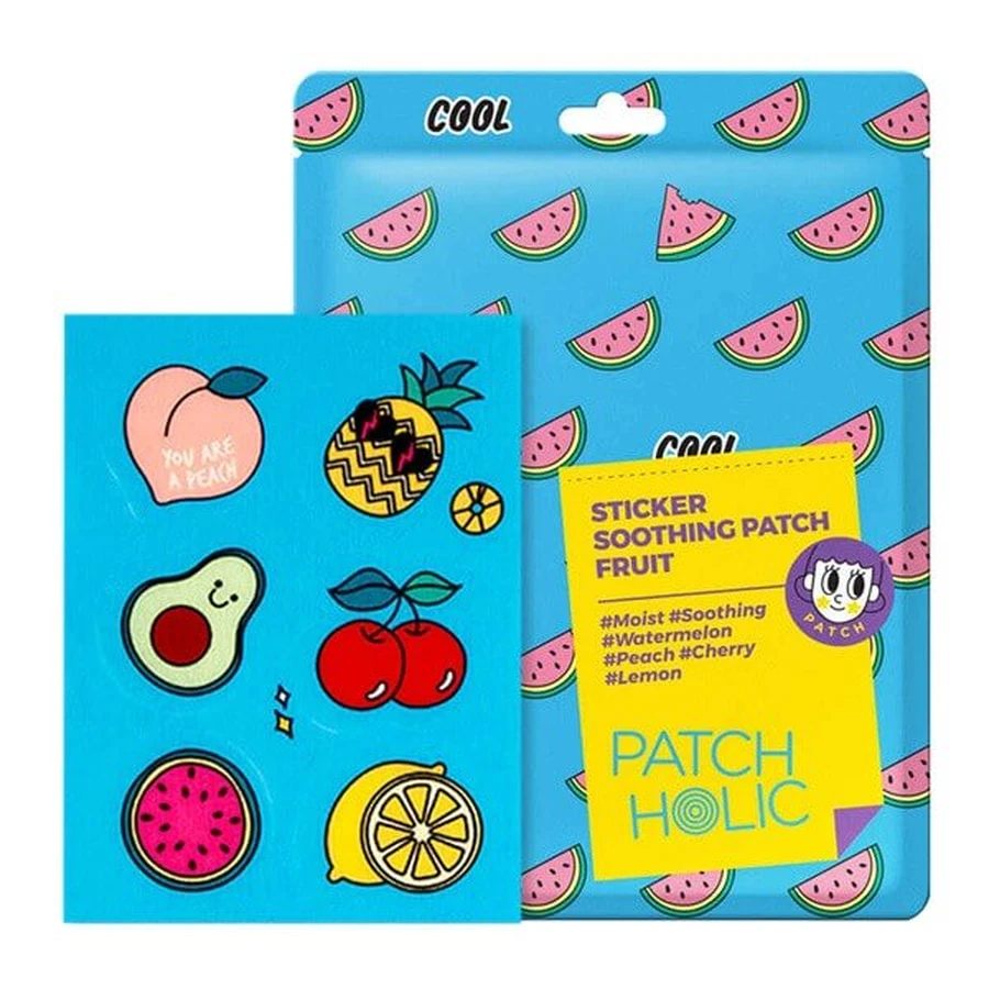 Patch Holic Fruit, gekleurde verzachtende gezichtspads, 12 g