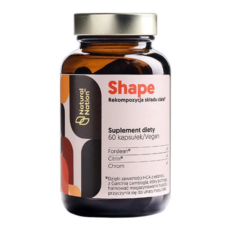 Natural Nation, Shape, capsules, 60 pcs.