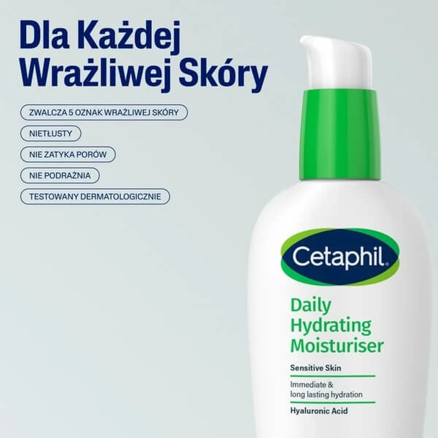 Cetaphil Daily Hydrating Moisturiser, feuchtigkeitsspendende Tagespflege für das Gesicht, 88 ml