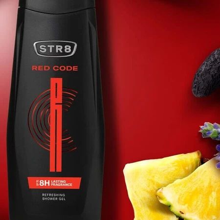 STR8 Red Code, refreshing shower gel, 400 ml