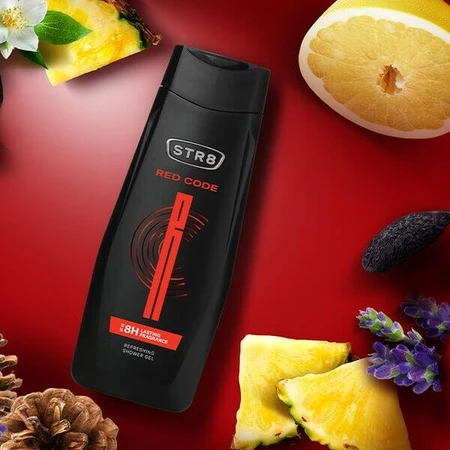 STR8 Red Code, refreshing shower gel, 400 ml