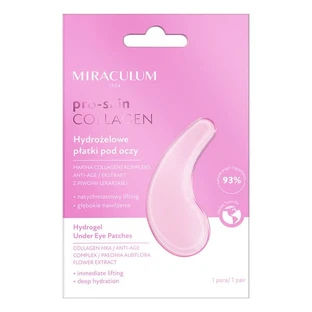 Miraculum Pro-Skin Collageen, hydrogel ooglapjes, 1 paar