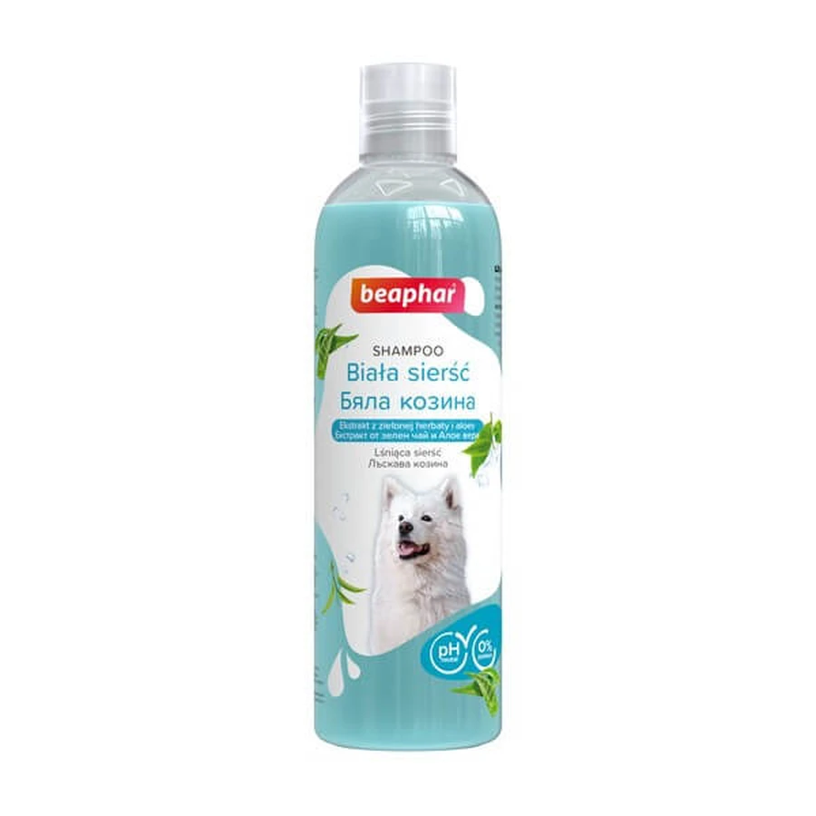 Beaphar Champú Perro Blanco, champú para pelo de perro blanco, 250 ml