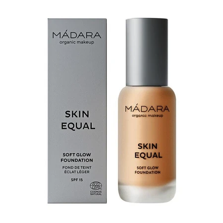 Madara Skin Equal, Soft Glow Foundation SPF15, Grundierung, Caramel 70, 30 ml.