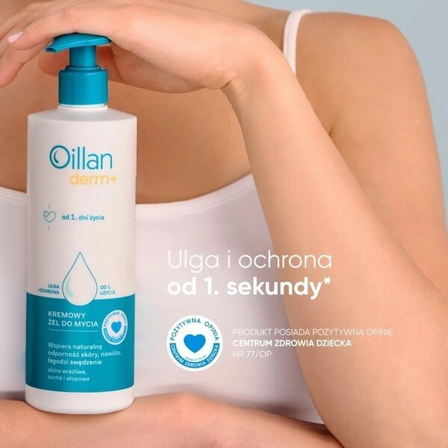 Lote de 2 x Oillan Derm+, gel de baño cremoso, 400 ml