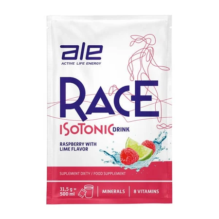 Ale Race Isotonisches Getränk Himbeere & Amp; Limettengeschmack, Pulver, 31,5 g