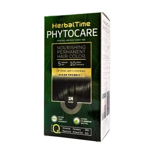 Herbal Time Phytocare, hair dye 1N, black, 130 ml