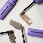 Madara Grow &amp; Fix Tinted Brow Gel, gel brow styling serum, Ash Brown 4, 4.25 ml