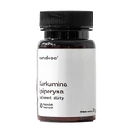 Sundose Kurkuma und Piperin, Hartkapseln, 30 Stück.