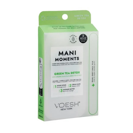 Voesh, Mani Moments, double manicure set, Green Tea Detox, 7 pcs.