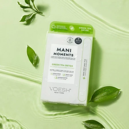 Voesh, Mani Moments, double manicure set, Green Tea Detox, 7 pcs.